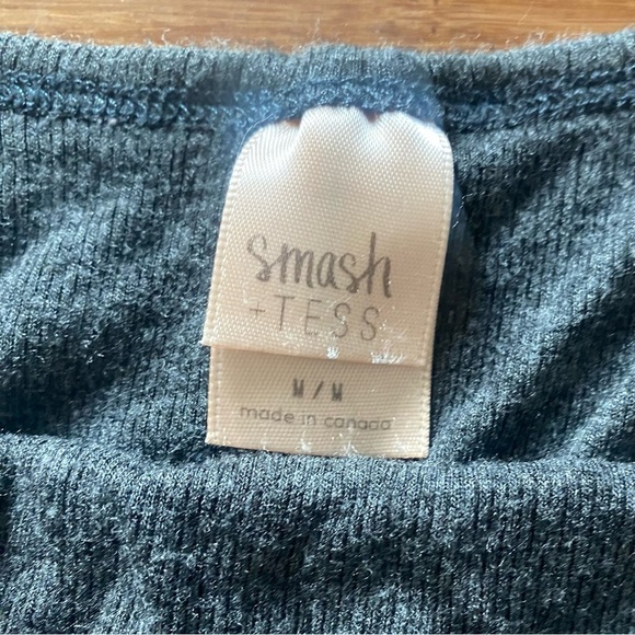 Smash and Tess Women’s Bodysuit Gray Cotton Blend Size Medium - Picture 2 of 5